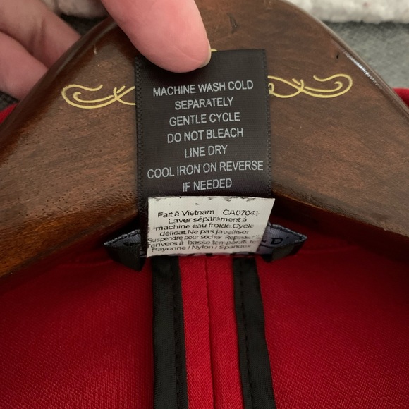 NWOT stretchy red blazer, size M - Picture 4 of 5